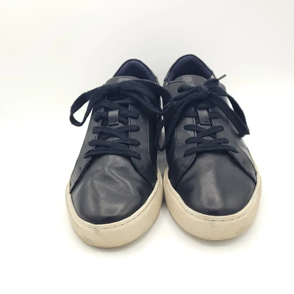 Banana Republic Rich Black Leather Lace Up Shoes Mens Size 9